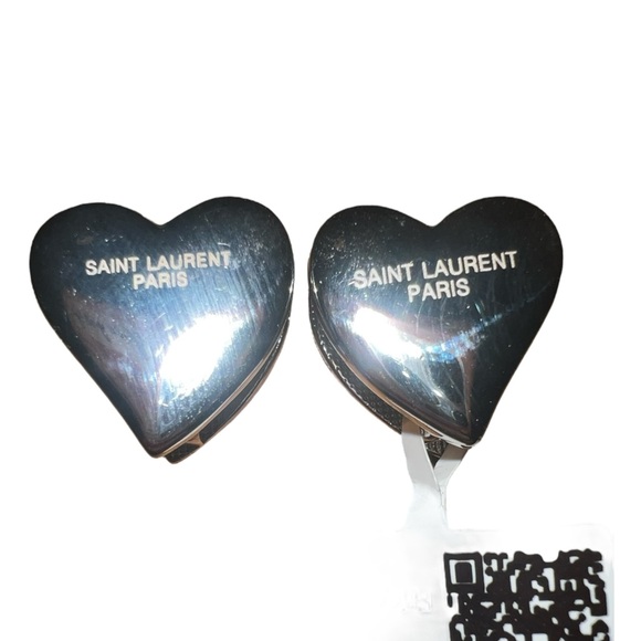 NWT Yves Saint laurent Love Earrings Versatile Earrings Snap Clip Back - Picture 4 of 8